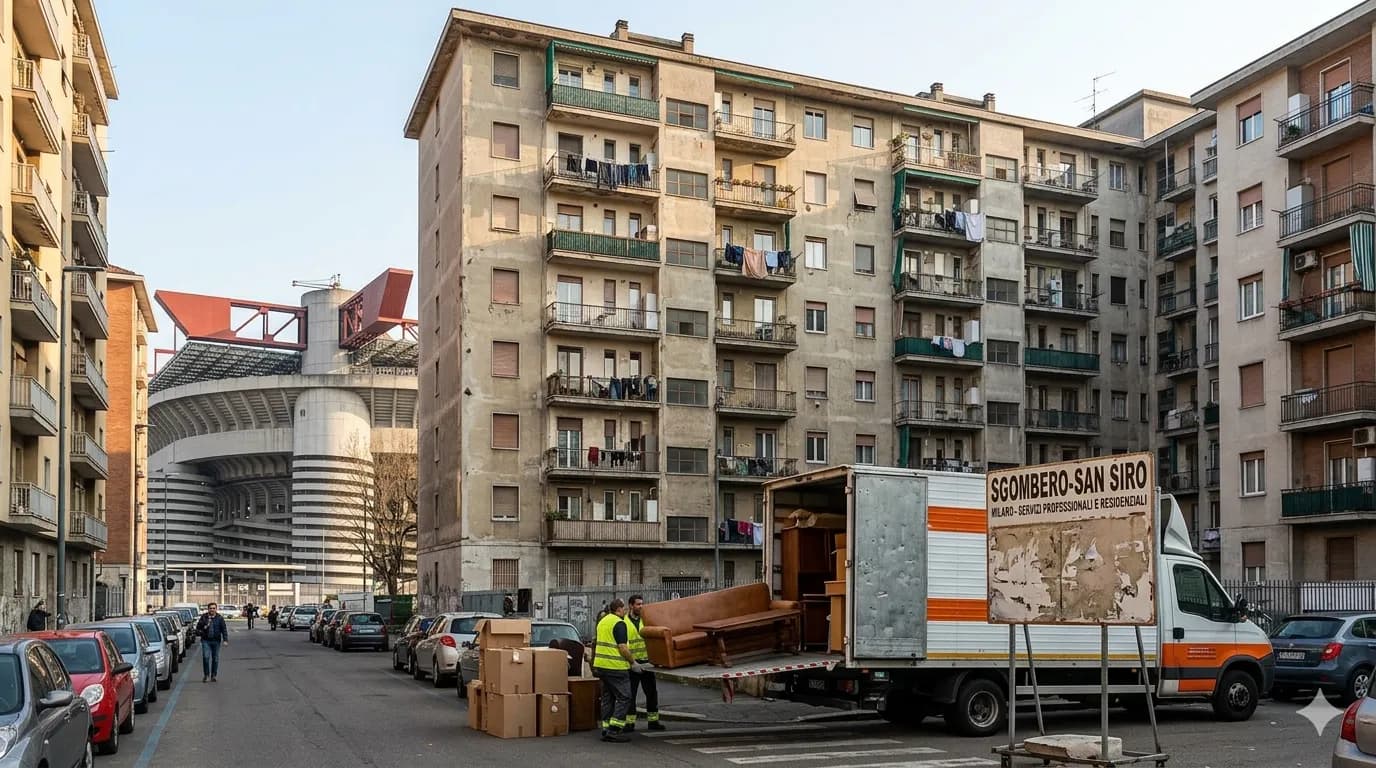 Sgombero a San Siro a Milano