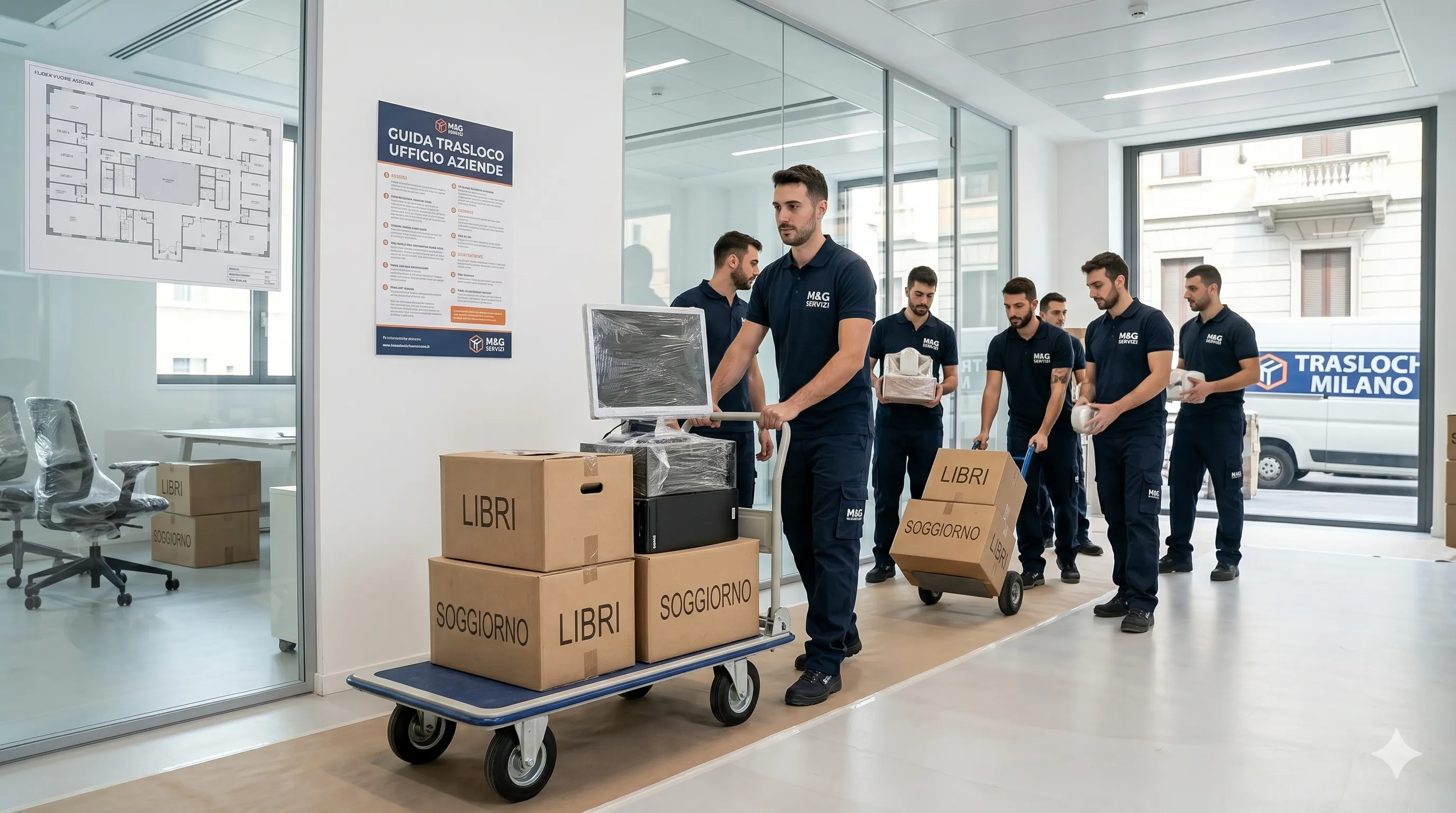 Trasloco ufficio a Milano per aziende