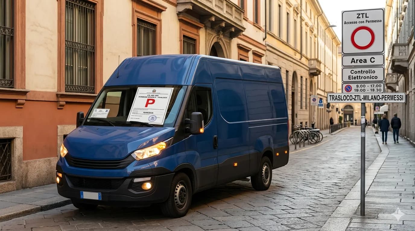 Trasloco in ZTL a Milano e permessi